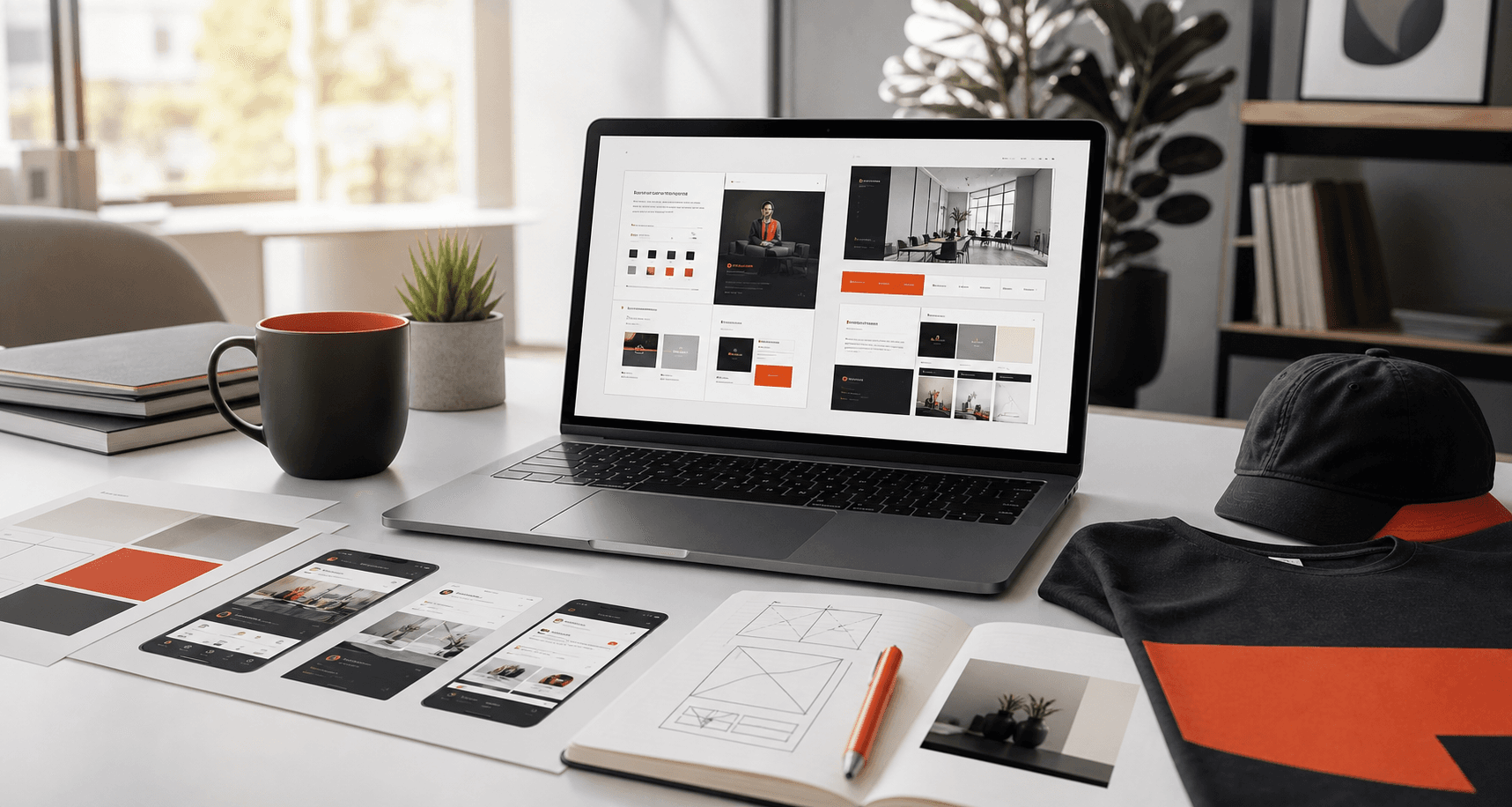 Tim mengerjakan produksi digital creative